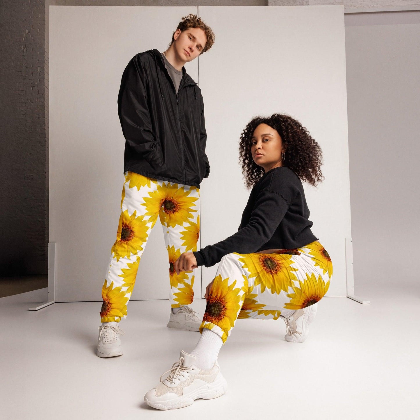 I See Sunflowers Unisex Track Pants - Unisex Streetwear Fashion 2024