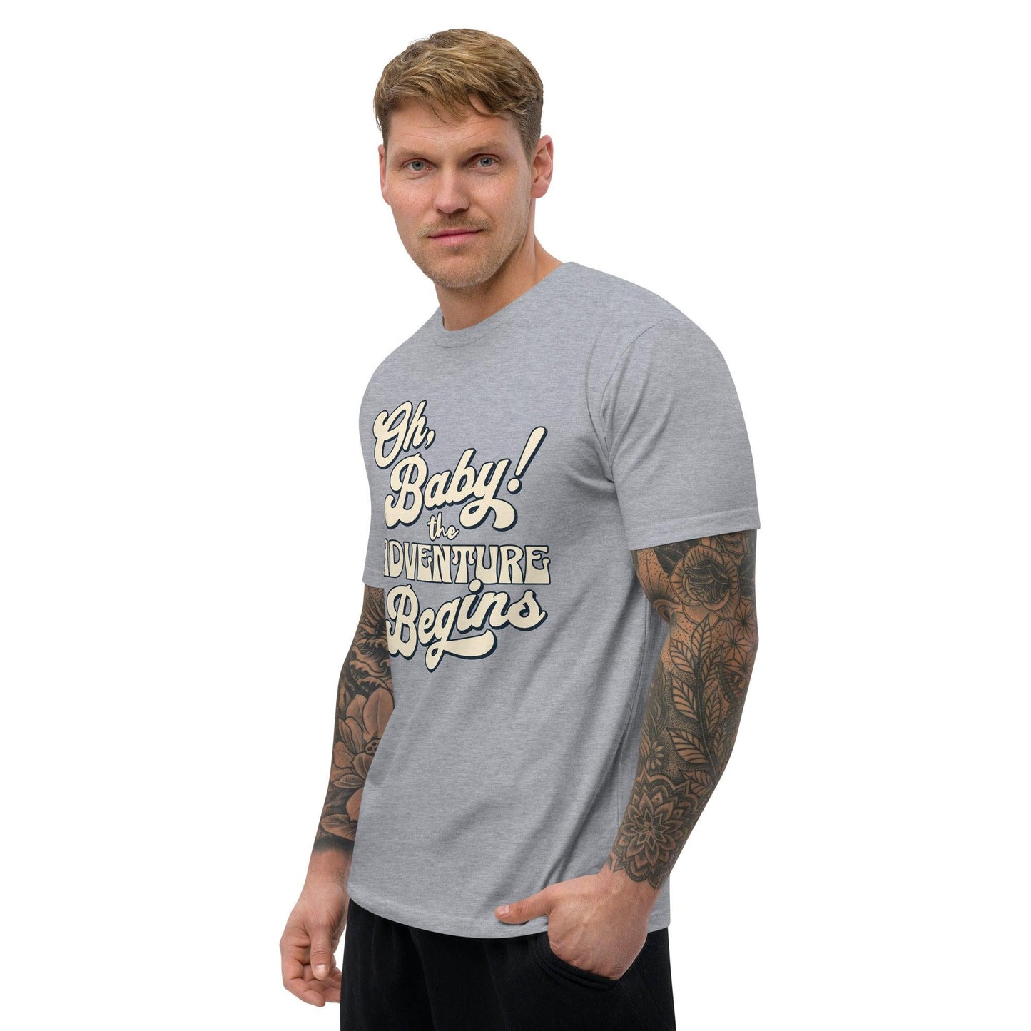 Short Sleeve T-shirt - Oh Boy Let the Adventure Begin - UORdesign