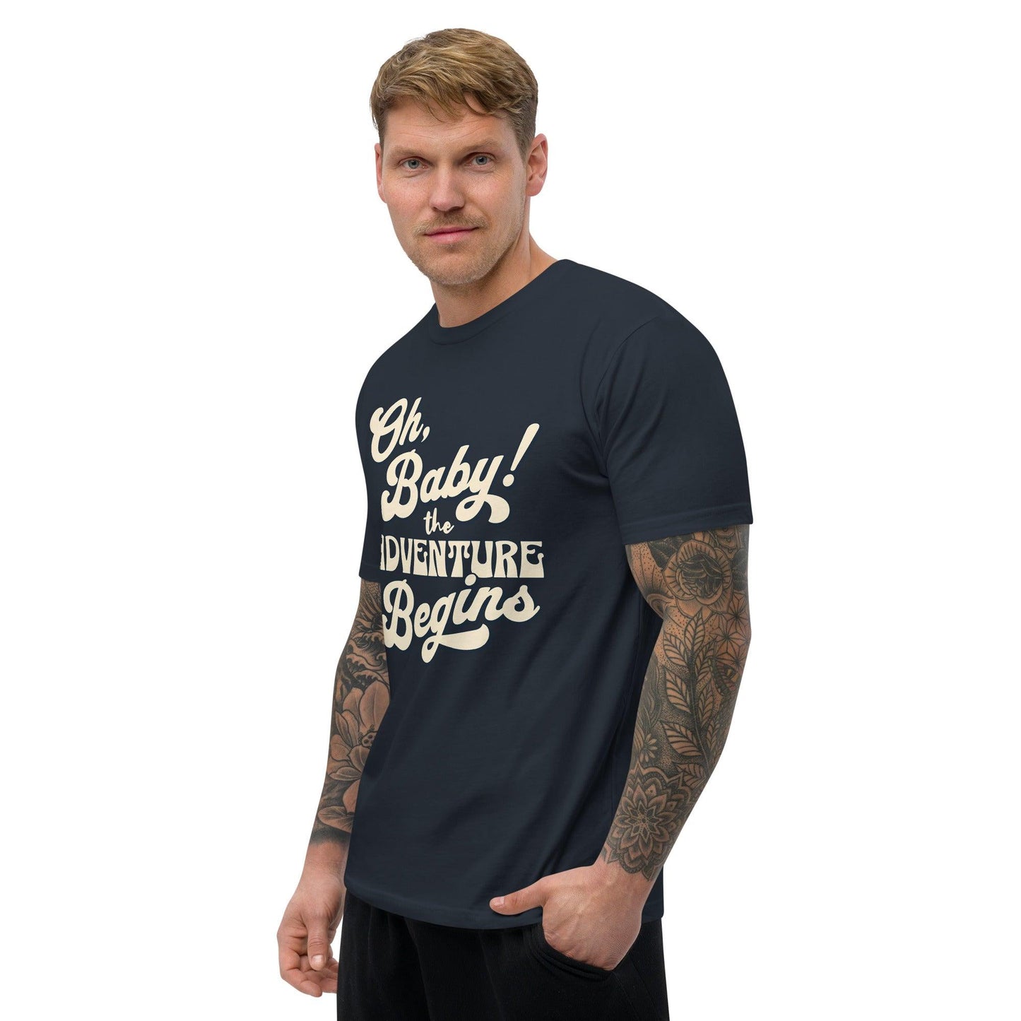 Short Sleeve T-shirt - Oh Boy Let the Adventure Begin - UORdesign