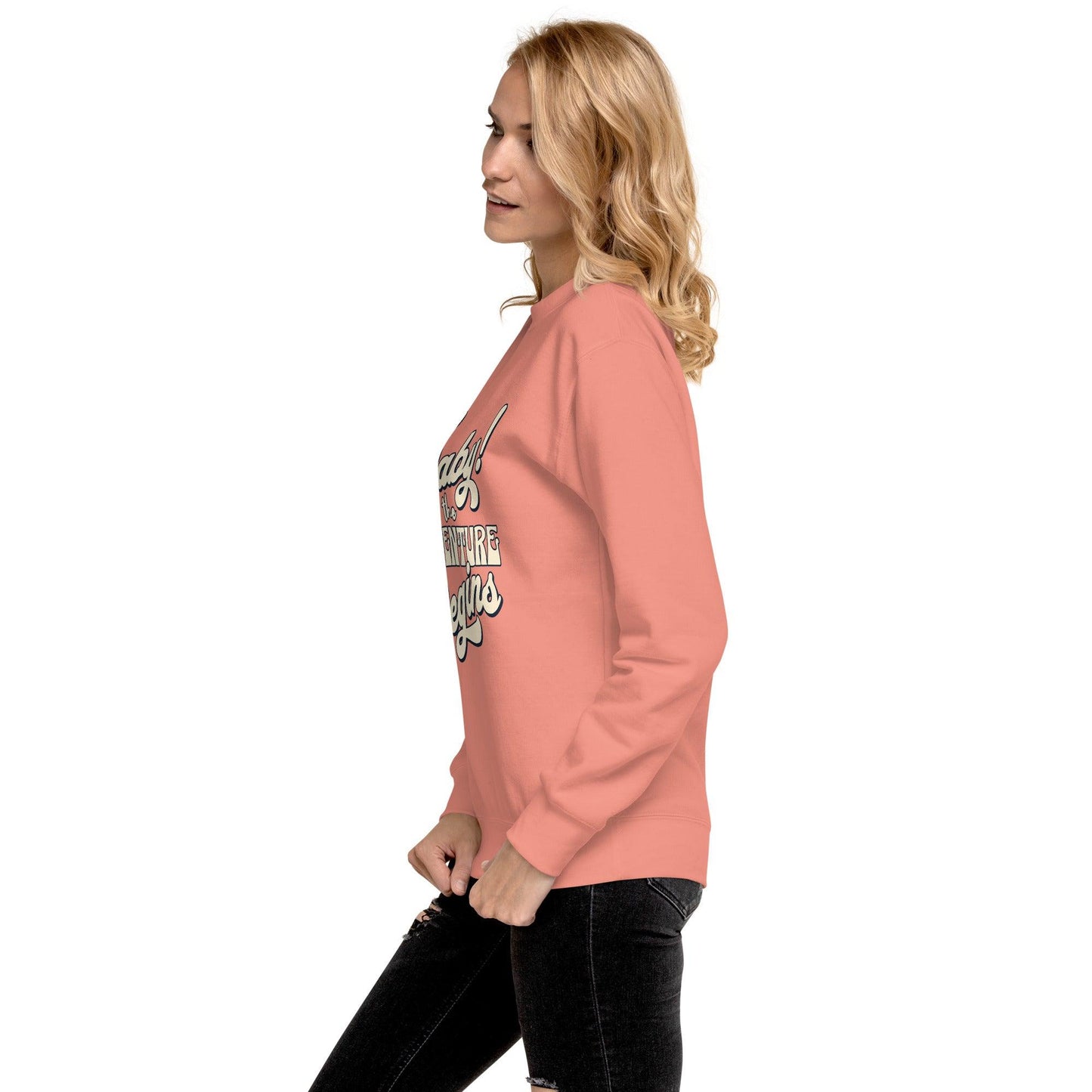 Unisex Premium Sweatshirt - Oh Boy Let the Adventure Begin - UORdesign