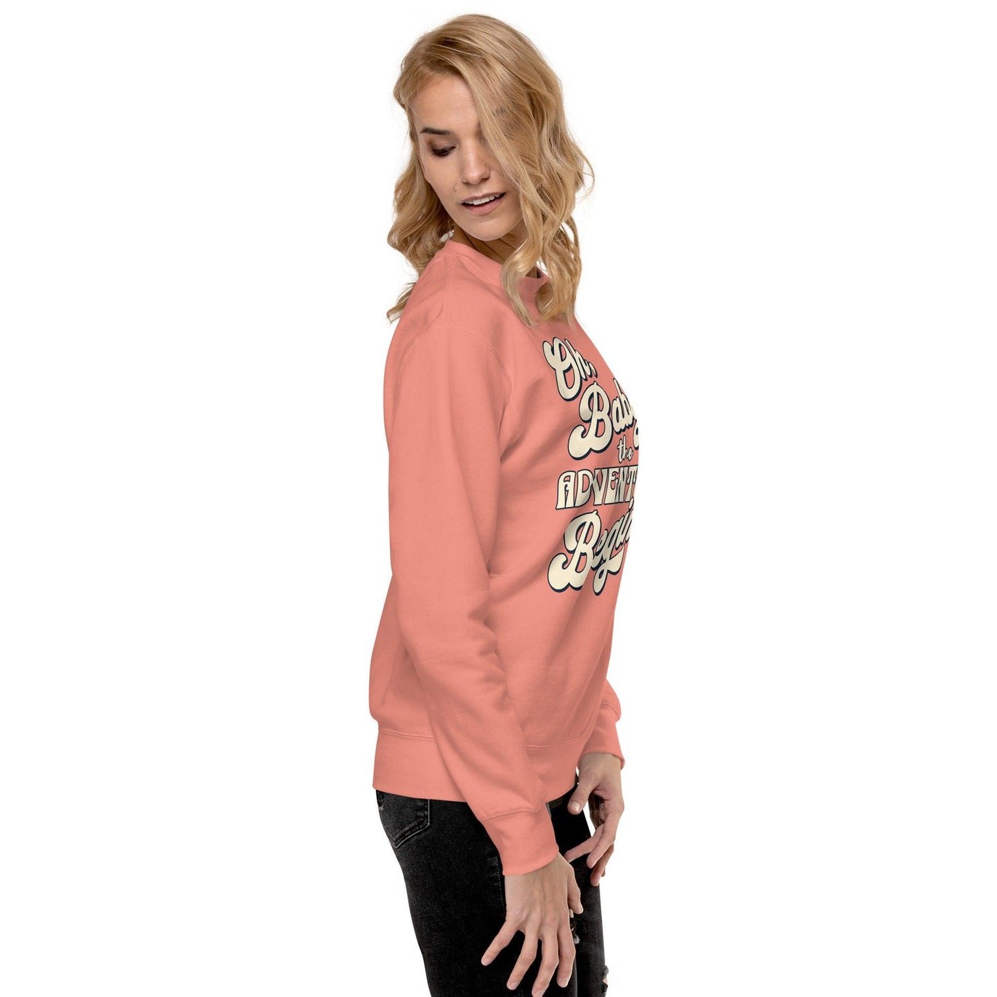 Unisex Premium Sweatshirt - Oh Boy Let the Adventure Begin - UORdesign