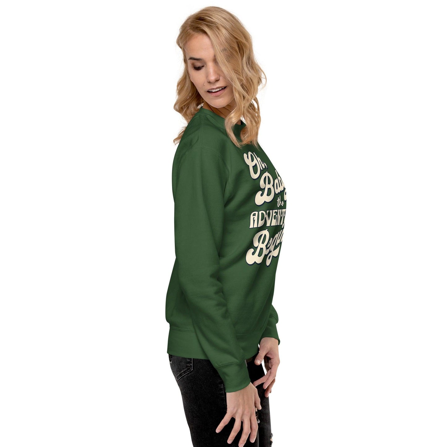 Unisex Premium Sweatshirt - Oh Boy Let the Adventure Begin - UORdesign