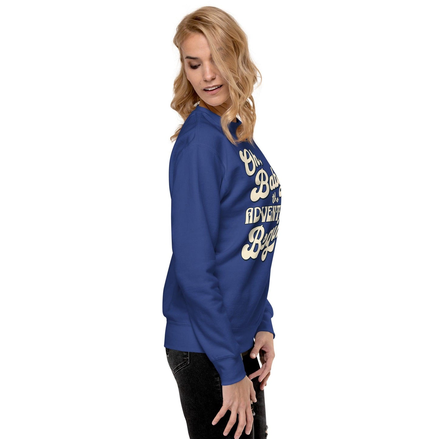 Unisex Premium Sweatshirt - Oh Boy Let the Adventure Begin - UORdesign