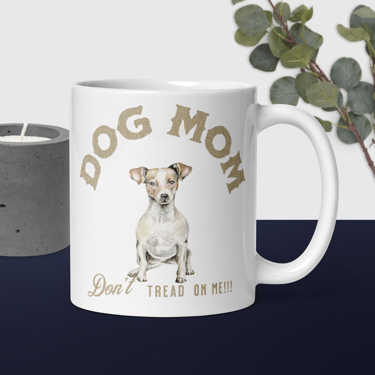Dog Mom White Glossy Coffee Mug - Pets Lover Mug Gift 2024