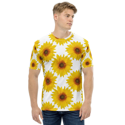 Men's Floral Printed T Shirt - Summer Short Sleeves Top 2024