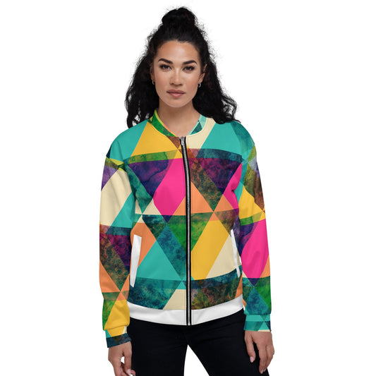 I’m Seeing Patterns Bomber Jacket - Unisex Stylish & Trendy Outerwear